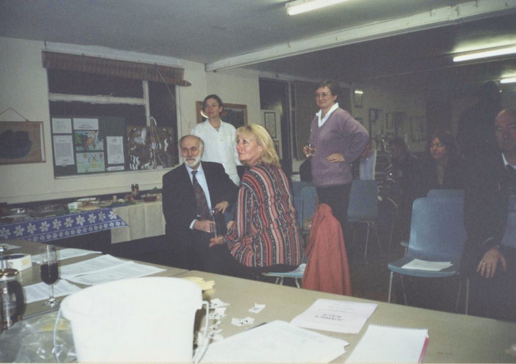 Croydon Epilepsy Society AGM 2000 Len Pyant Centre - Prof Frank Besag ,our President (left)
